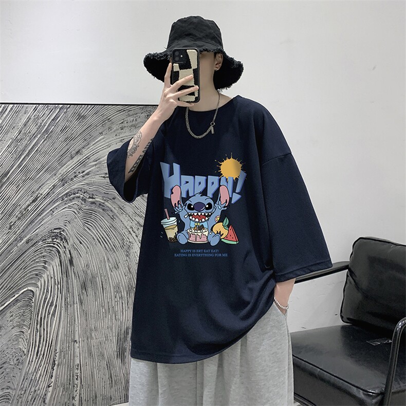 Q11077-P30春夏季七分袖t恤男大码五分袖男短袖中袖大皂风,男装T恤,电商A040
