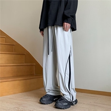 裤子男夏季薄款美式高街痞帅机能冲锋裤速干宽松直筒阔腿休闲长裤，男装休闲裤，四季星座218-1