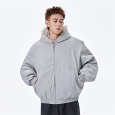 无影墙美式座山雕加绒加厚棉服男女秋冬宽松休闲棉衣-A2347P120，男装棉衣，电商B241