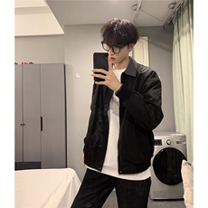 老钱风千鸟格拼接男女新复古翻领工装上衣外套夹克513JK3514P60，男装夹克，星座513