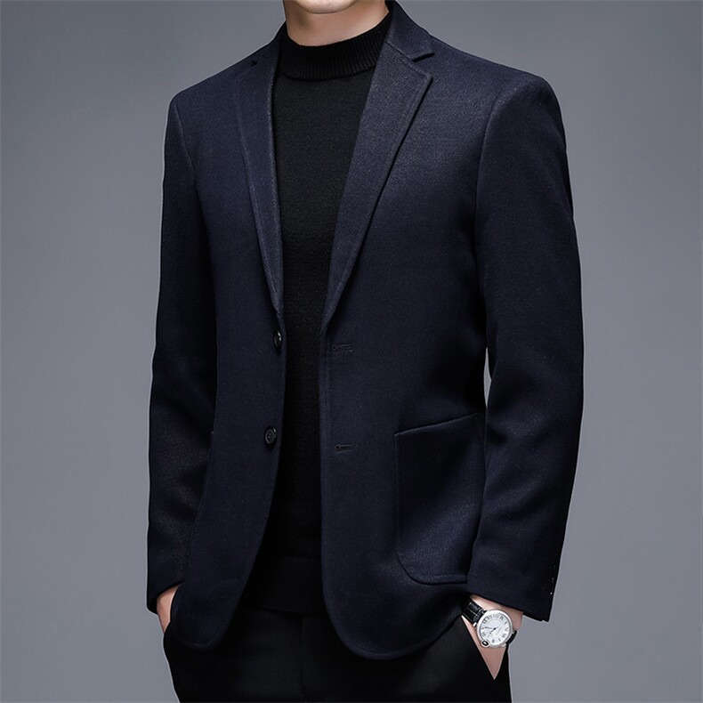 2023春秋季新款纯色西服男装商务休闲中年男士单西外套西装单件潮,男装西服,电商B212（原钱塘6029）