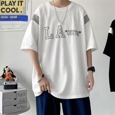 新款夏季设计潮流男装时尚百搭圆领男士字母印花T恤ZDY3408-P48，男装T恤，星座717