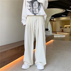 长裤休闲潮男ins纯色潮流西裤百搭青春流行皮带头西裤X926P43，男装休闲裤，星座1116-2