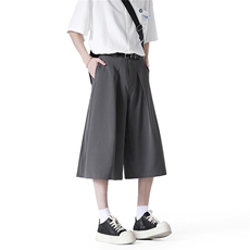 美式无影墙2025夏装冰丝七分裤男士宽松七分西裤中裤DK603-P40，男装牛仔裤，电商042