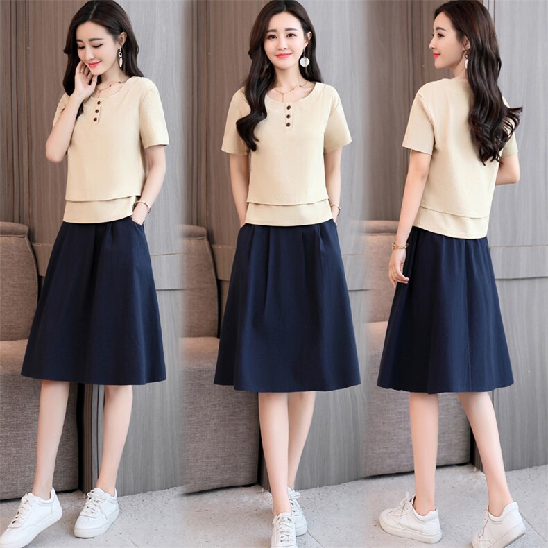 连衣裙涤纶织锦套头件短袖2021年夏季长裙系带拼接时尚修身纯色，女装连衣裙，欣贝拉