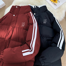 量大优可提供视频冬棉衣立领条纹HD019-1-MF5289-P75，男装棉衣，电商019-1