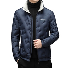 DZ99666钱塘2020-3冬季厚款时尚休闲简约中年男士羽绒服P152，男装羽绒服，钱塘207-3