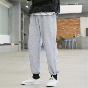 2021春季新款男士宽松潮牌束脚休闲裤百搭韩版DT图片