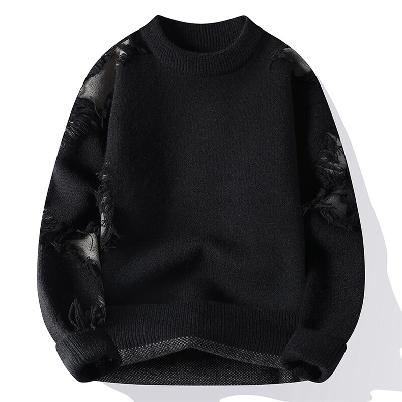 2024【新品】秋冬新款男士仿貂绒针织衫潮流百搭毛衣-M5158-P55,男装针织衫/毛衣,星座1105