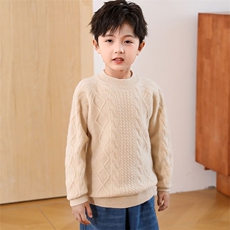 2025春秋新款羊绒衫女100纯羊绒纯色显瘦宽松针织衫圆领套头上衣，童装儿童羊毛衫，群鹿羊绒