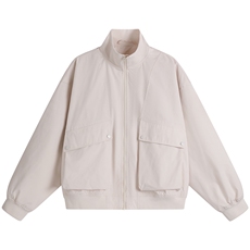 JK007平铺白底大口袋工装教练飞行夹克聚酯纤维(S-3XL)TP38，男装夹克，电商A088