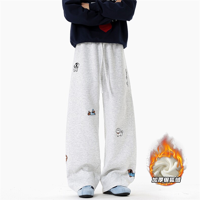 450g曼巴棉腊肠狗刺绣保暖银狐绒弯刀裤男K24037J加绒-特P55控108,男装棉衣,电商A001-1
