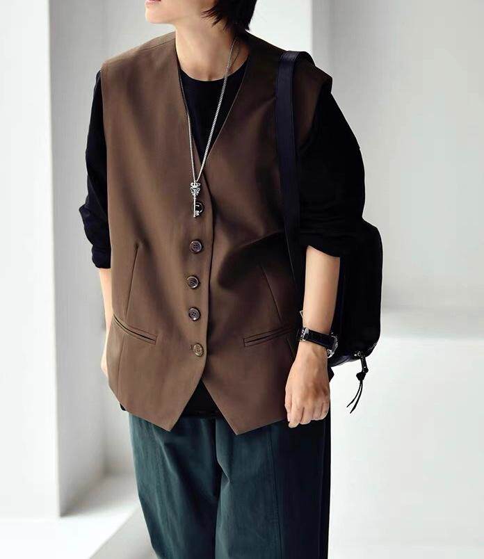 春季新款西装马甲，女装西装，月光水岸