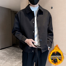 轻熟风高端呢子小伙宽松韩版外套大衣夹克男A236-JK8009-P140，男装夹克，电商A236