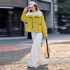 2025冬装新款休闲加绒棉衣外套，女装棉衣/棉服，依路服饰