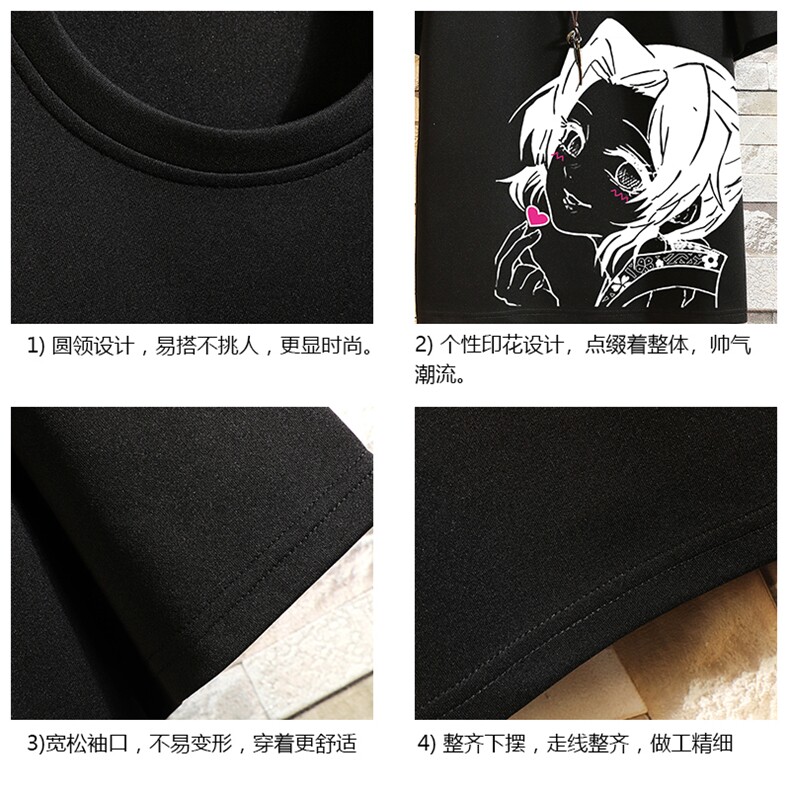TK28153-P25春夏季七分袖t恤男大码五分袖男短袖中袖砖墙挂拍,男装T恤,电商A040A