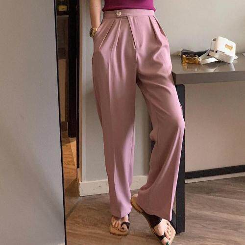 薄面料西裤，女装，TWO LAPS