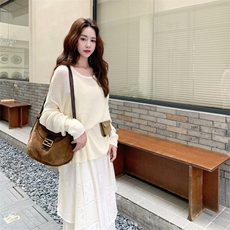 新款毛衣吊带连衣裙两件套套装5752-P175K258，女装套装/套裙，2C332