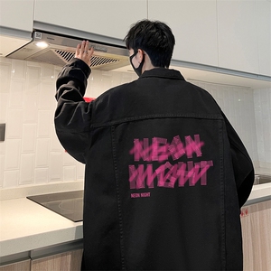 牛仔夹克男大码牛仔外套男茄克 NJ77321-P60加绒款-P75图片
