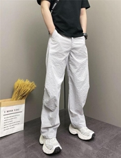 网图！新款夏季宽松休闲直筒裤纯色百搭-LK80100-特批35，男装休闲裤，电商A061