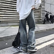 牛仔裤男夏季潮大码休闲裤子高街设计感裤子N9501P42，男装牛仔裤，星座1116-2