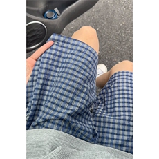 3泡泡纱格子五分短裤宽松现货2000件K997-特P25，男装牛仔裤，电商A094
