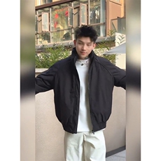 现货美式高街休闲夹克冬季三防立领纯色户外工装加厚棉服外套，男装夹克，电商A486