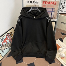 美式重磅Cleanfit复古连帽卫衣男女宽松休闲上衣帽衫WY0237-P48，男装卫衣，星座308B-2