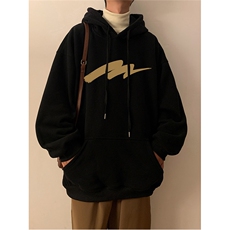秋冬潮流宽松ins上衣男连帽卫衣D328-WY23003-薄款P55厚款P65，男装卫衣，电商D328