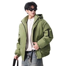 棉服男冬季新款港风宽松连帽棉衣MF9006-P90，男装棉衣，星座214-3