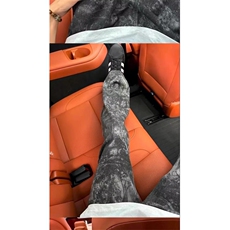 水墨扎染迷彩牛仔裤男款美式高街vibe弯刀裤子修身直筒微喇脏脏裤，男装牛仔裤，四季星座505