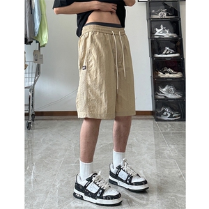 大量现货 速干短裤男2025新款夏季休闲直筒阔腿裤潮DK706-P40图片
