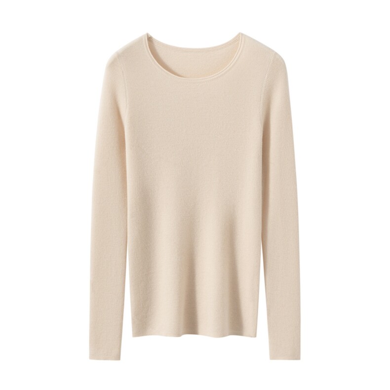 2025年秋季常规通勤时尚百搭通勤简约休闲，女装羊绒衫，朝思纯山羊绒