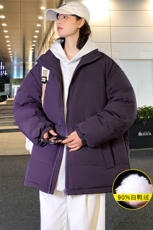 2023冬上新学生加绒加厚上衣中性风清新羽绒服外套男女8351-P160，男装羽绒服，电商A441-1