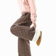 【现货】A165-K9201-特P75含40%羊毛羽绒棉裤格子加厚休闲裤，男装棉裤，电商A165