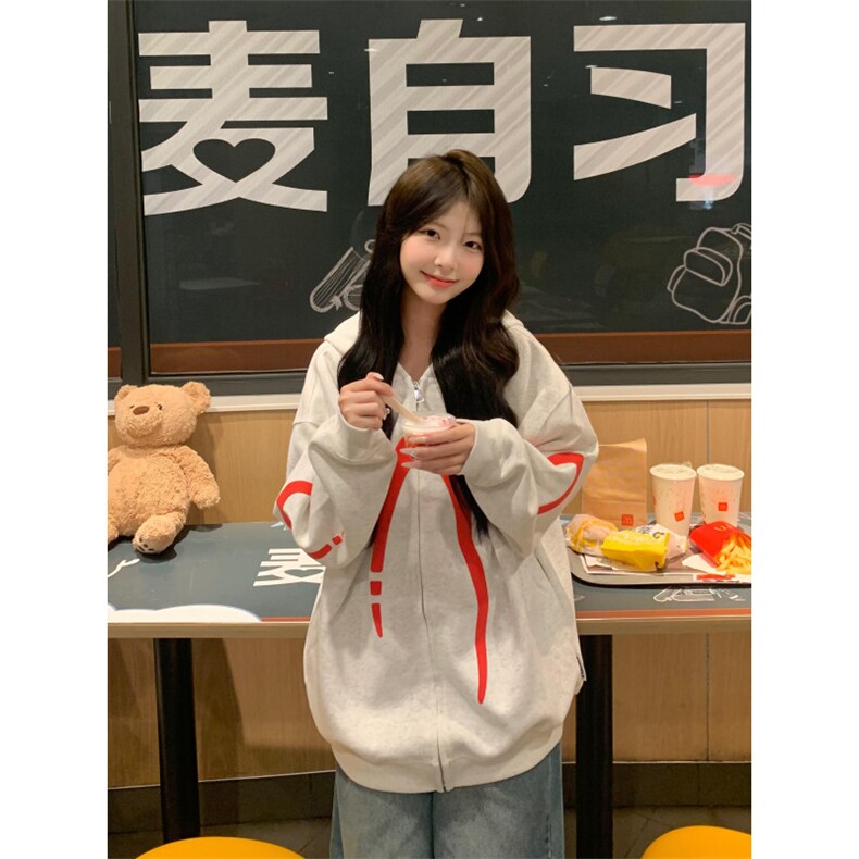 美式复古重磅拉链卫衣男女秋季美式高街嘻哈cleanfit情侣开衫外套,男装卫衣,星座1007（原301D）