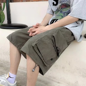 五分裤男港风潮流高街帅大口袋个性2024夏季新款ins短裤K5080-P36图片