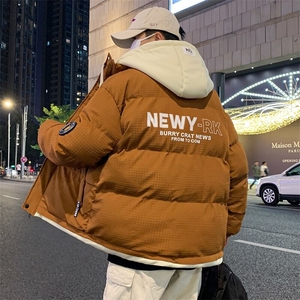 2025秋冬新款连帽棉衣男休闲宽松青少年外套图片