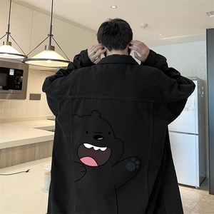 牛仔夹克男大码牛仔外套男茄克NJ77131-P60加绒款-P75,四款经典色搭配才够时尚图片