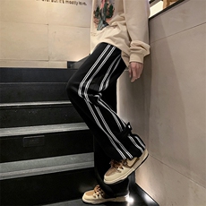 春秋裤子男款冬季美式高街加厚直筒宽松阔腿长裤休闲运动裤K71，女装休闲裤，星座310B-1