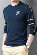 Z2081男士2023年秋冬新款长袖圆领羊毛针织衫休闲打底衫P70,男装针织衫/毛衣,电商B360