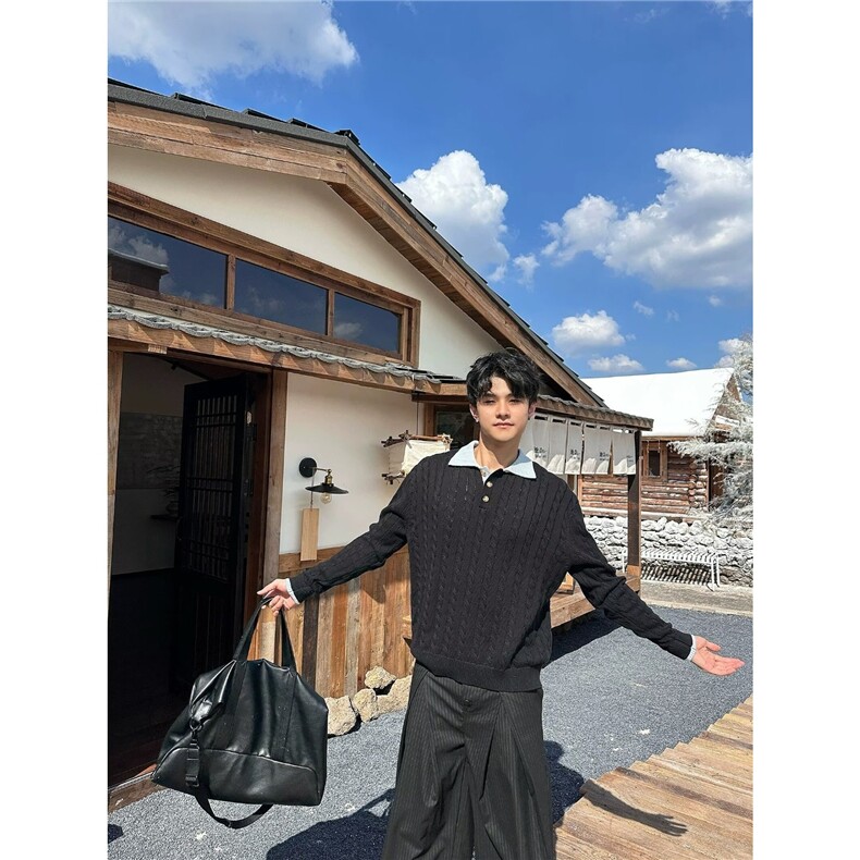 百搭原宿简约流行新款气质时尚慵懒长袖毛衣513AMY2783P55,男装针织衫/毛衣,星座513A