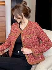 2022新款韩范气质小香风外套，其它，L·H·X