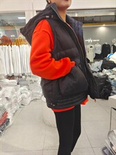 连帽马甲，女装马甲，IEC