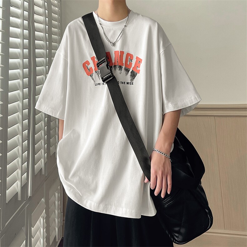 短袖夏季美式高街少年重磅纯棉半袖男装T恤B225-T9232-P40-X55,男装T恤,电商B225