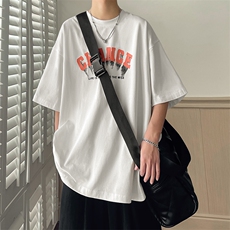 短袖夏季美式高街少年重磅纯棉半袖男装T恤B225-T9232-P40-X55，男装T恤，电商B225
