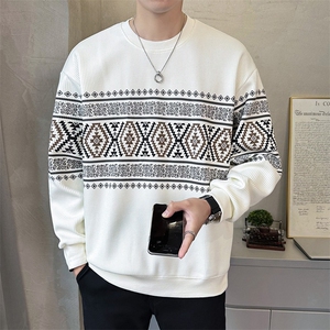 现货圆领卫衣男青年春秋简约潮流百搭卫衣TW5641-P63