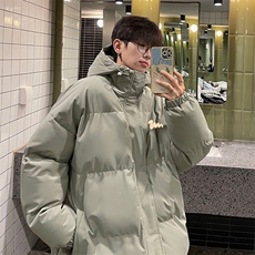 现货抖音得物可供视频三防加厚羽绒连帽棉衣外套面包棉服85557，男装棉衣，电商A486