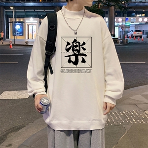 M18197-P45 加绒款-P65半高领毛衣男士大码针织衫男毛线衣男图片