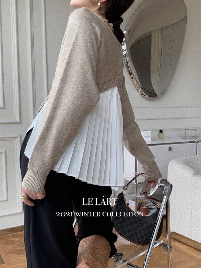 LELART针织皱褶衫,女装其它,LE LART
